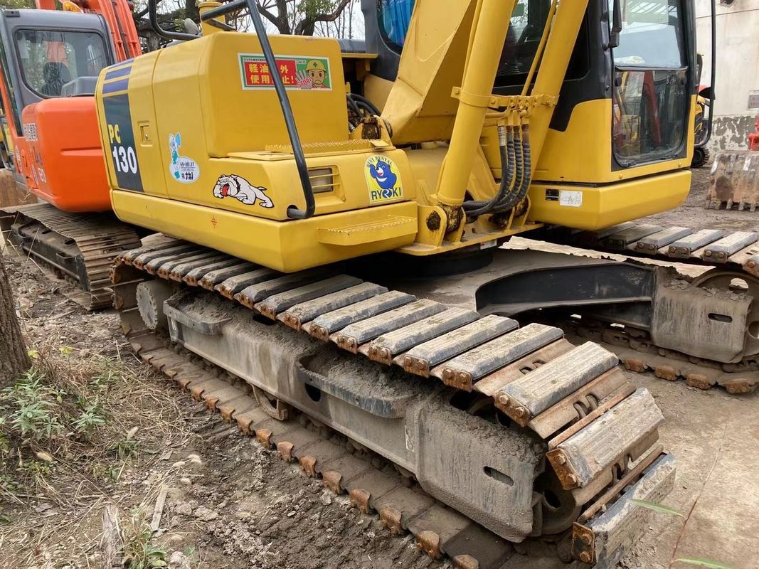 เครื่องขุด Komatsu PC130 ที่ใช้ คุณภาพดี สําหรับเครื่องจักรก่อสร้าง เครื่องขุด Komatsu