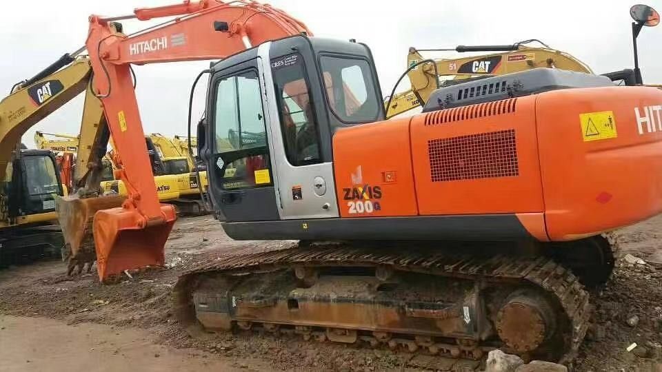 20 TON ใช้ Hitachi ZAXIS 200 เครื่องบรรทุกถังถังถังขุดเหมืองแร่ อุปกรณ์หนัก ขุดถัง ZX200 สภาพดี ราคาปลาย Exc