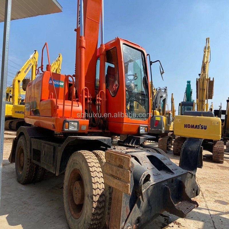 มือสอง คุณภาพ DOOSAN เครื่องขุด 210W ราคาถูก สําหรับขาย/ใช้ เครื่องขุดไฮดรอลิก Doosan เครื่องขุด 210W