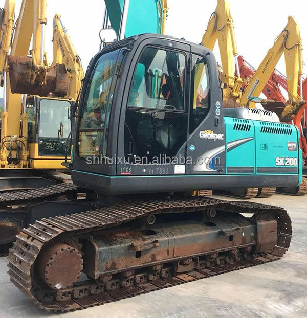 Kobelco SK200 ขายดีที่สุด เครื่องขุดเกาะมือสอง Kobelco SK200/เครื่องขุดมือสองคุณภาพดี Kobelco SK200 สําหรับขาย