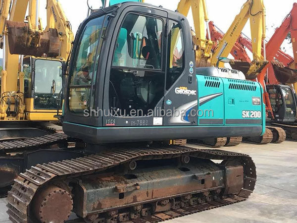 Kobelco SK200 ขายดีที่สุด เครื่องขุดเกาะมือสอง Kobelco SK200/เครื่องขุดมือสองคุณภาพดี Kobelco SK200 สําหรับขาย