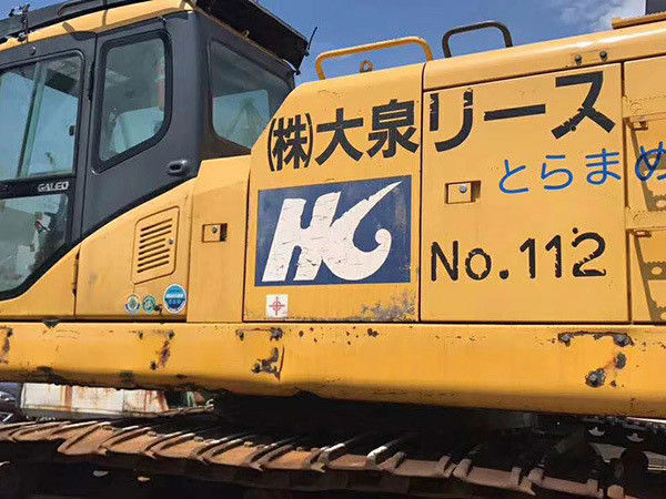 เครื่องขุดที่ใช้ Komatsu PC850 เครื่องขุดเปลี่ยนหินแขนบดหมาก Komatsu Excavator
