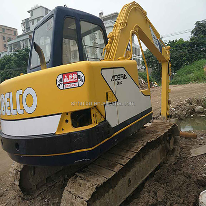 เครื่องขุดไฮดรอลิกคราฟเลอร์ Kobelco60-3 มินิ มือสอง เครื่องขุดคุณภาพสูง KOBELCO60-3 ราคาถูก