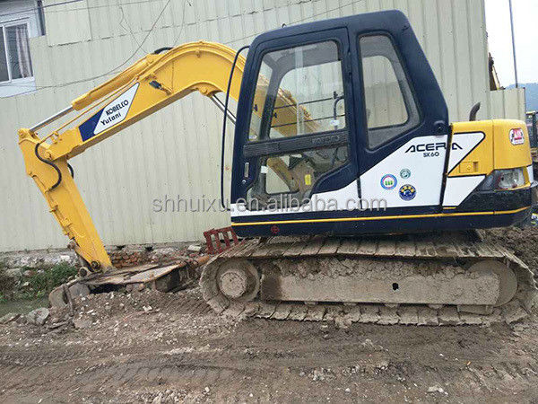 เครื่องขุดไฮดรอลิกคราฟเลอร์ Kobelco60-3 มินิ มือสอง เครื่องขุดคุณภาพสูง KOBELCO60-3 ราคาถูก