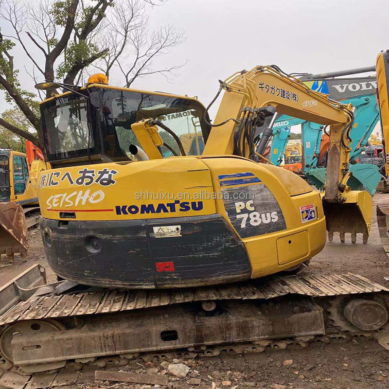 เครื่องขุด Komatsu PC78 มือสอง / เครื่องขุดมือสอง Komatsu PC78 เครื่องขุดเครื่องขัดลวดขนาดเล็ก คุณภาพดี Komatsu Excavator