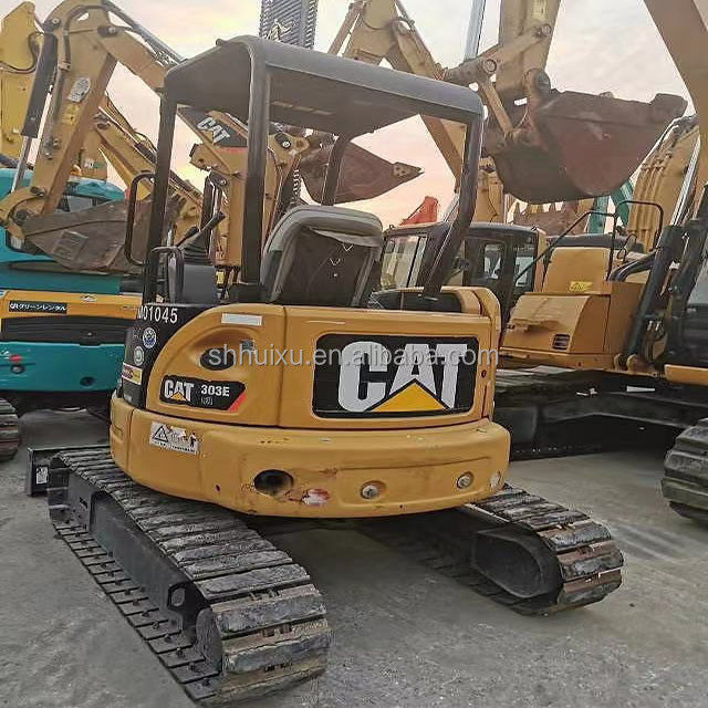 มือสอง คุณภาพดี มินิครอลเลอร์ขุดใช้ CAT303E 3T มินิครอลเลอร์ขุดใช้ มินิครอลเลอร์ในคลัง