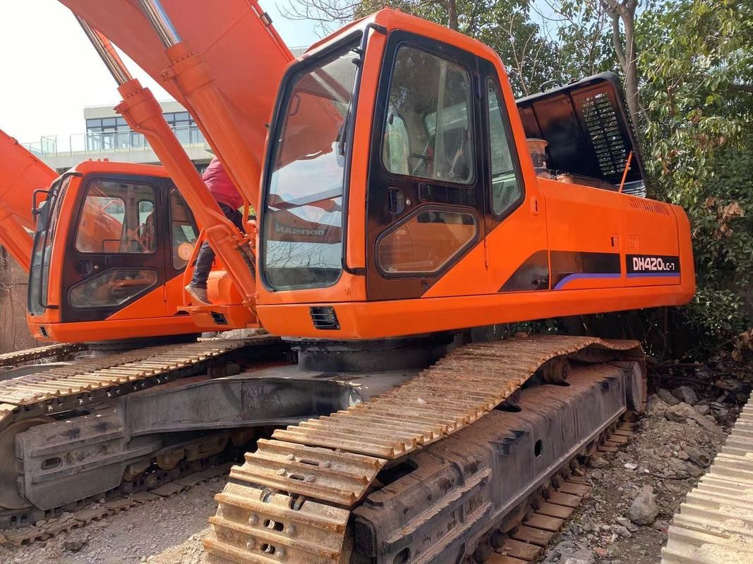 Doosan ขายร้อน คุณภาพเยี่ยมมือสองเครื่องขุดไฮดรอลิก crawler DOOSAN DH420 ใช้เครื่องขุดขายดีที่สุด