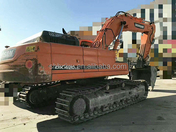Doosan ขายร้อน คุณภาพดีมือสอง เครื่องขุดไฮดรอลิก DOOSAN DX420 สาเหตุเกาหลี ใช้เครื่องขุดราคาดี