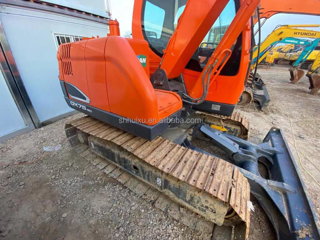 เกาหลีที่มาใช้ mini digger Doosan75 เครื่องสร้างคุณภาพ / มือสองไฮดรอลิก crawler excavator DOOSAN75 ขายร้อน