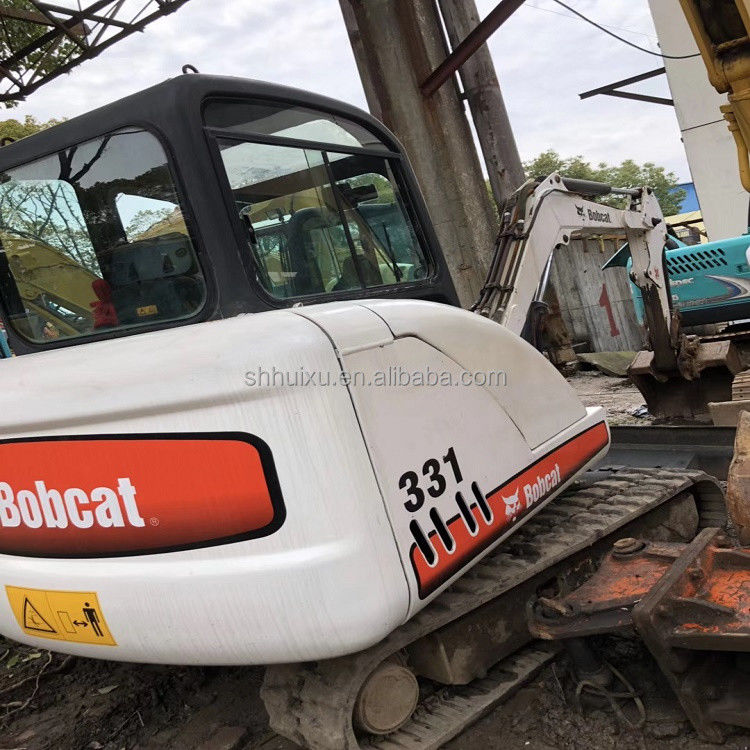 มือสอง เครื่องขุดกรอบเกรบคุณภาพดี BOBCAT331 3.1T เครื่องขุดกรอบมือสอง สําหรับขาย