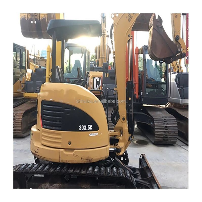 คุณภาพดี ใช้งานไฮดรอลิก มินิ excavator CAT303.5 มือสอง เครื่องขุดแมลงตัวเล็ก crawler สําหรับขายแมลงตัวในคลัง