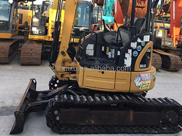 คุณภาพดี ใช้งานไฮดรอลิก มินิ excavator CAT303.5 มือสอง เครื่องขุดแมลงตัวเล็ก crawler สําหรับขายแมลงตัวในคลัง