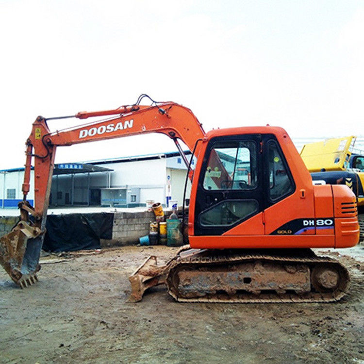 มือสอง 8 ตัน doosan DX80 excavator ใช้ 80 รุ่น mini โครงการภารกิจ DX80 สําหรับขาย
