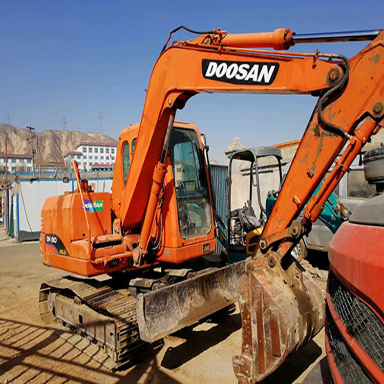 มือสอง 8 ตัน doosan DX80 excavator ใช้ 80 รุ่น mini โครงการภารกิจ DX80 สําหรับขาย