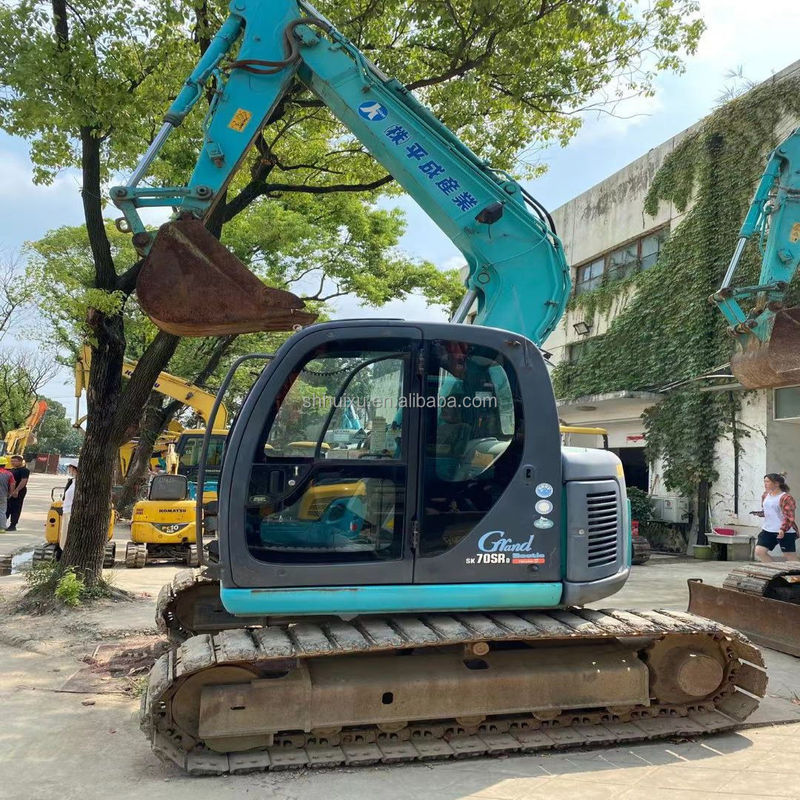 Kobelco SK200 เครื่องขุดคลาน Kobelco 70SR มือสอง ไฮดรอลิก คุณภาพดี เครื่องขุดขนาดเล็กมือสอง ราคาถูก