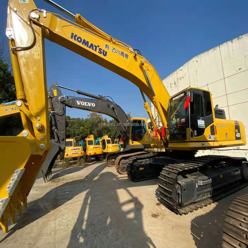 Komatsu PC450 เครื่องขุดมือสอง ผลงานดีมาก การทํางานเร็ว ราคาถูก การรับประกันคุณภาพ 2 ปี