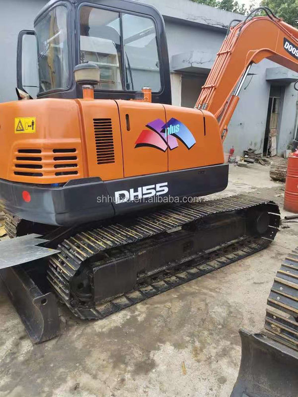 Doosan ขายร้อน มินิ excavator ใช้ doosan ex55 มือสอง เครื่องขุดไฮดรอลิก crawler DOOSAN DH55 สาขากําเนิดเกาหลี