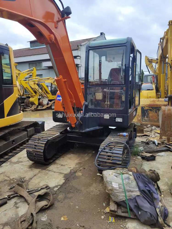 Doosan ขายร้อน มินิ excavator ใช้ doosan ex55 มือสอง เครื่องขุดไฮดรอลิก crawler DOOSAN DH55 สาขากําเนิดเกาหลี