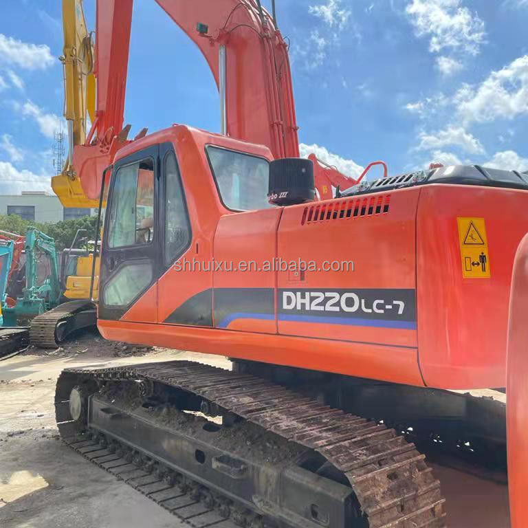 Doosan ขายร้อน doosan dh220lc เครื่องขุด/เครื่องขุดมือสอง Doosan DH220-7 สาเหตุเกาหลี สําหรับขาย