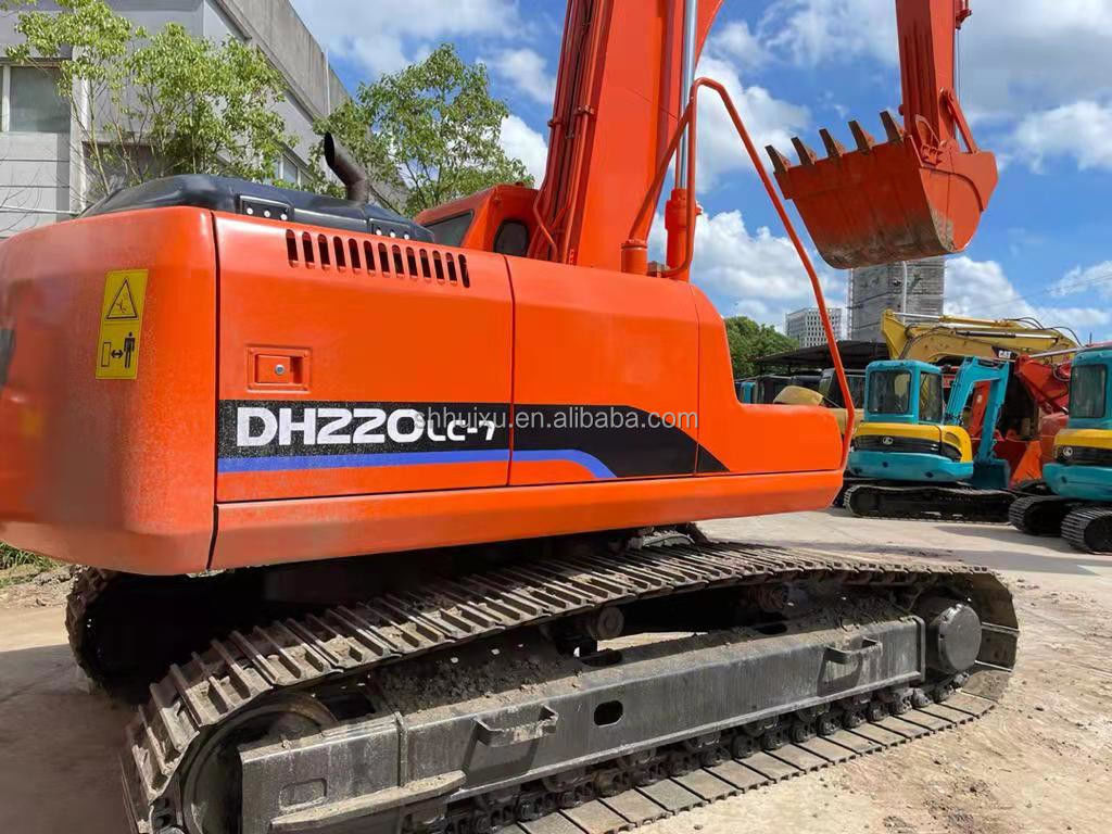 Doosan ขายร้อน doosan dh220lc เครื่องขุด/เครื่องขุดมือสอง Doosan DH220-7 สาเหตุเกาหลี สําหรับขาย