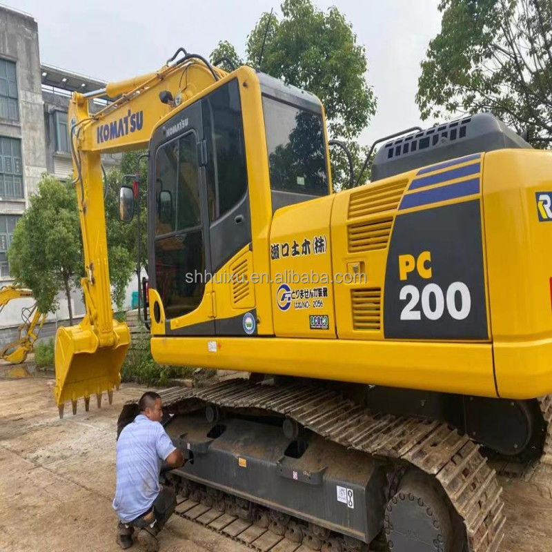 Komatsu มือสอง เครื่องขุดไฮดรอลิก เครื่องขุดเก่า คุณภาพดี เครื่องขุดมือสอง ที่มาจากญี่ปุ่น เครื่องขุดมือสอง komatsu pc200-8 Komatsu Excavator
