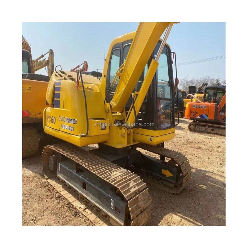 Komatsu PC60 เครื่องขุดไฮดรอลิกคราฟ 6 ตัน เครื่องขุดมือสองคุณภาพสูง ที่มาญี่ปุ่น ราคาถูก Komatsu Excavator