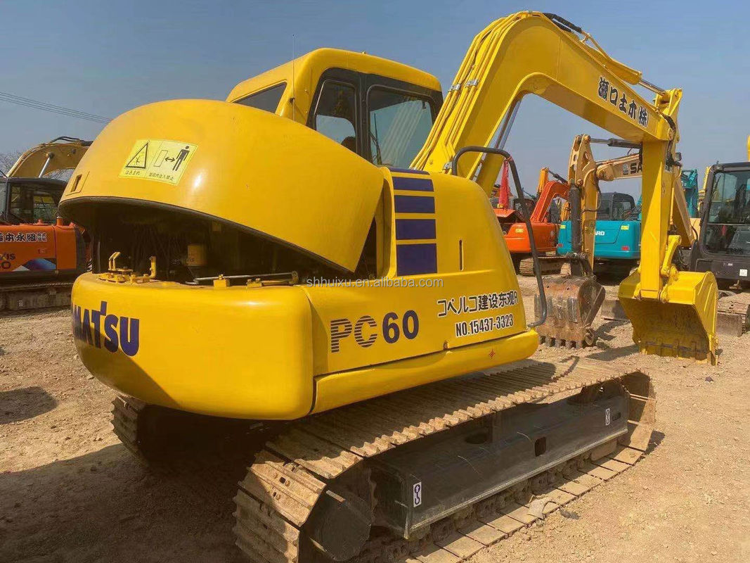 Komatsu PC60 เครื่องขุดไฮดรอลิกคราฟ 6 ตัน เครื่องขุดมือสองคุณภาพสูง ที่มาญี่ปุ่น ราคาถูก Komatsu Excavator