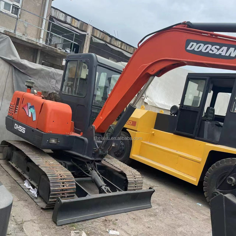 Doosan ขายร้อน เครื่องขุดมือสอง Doosan 55, Doosan DH55 Digger Mini เครื่องขุดมือสอง