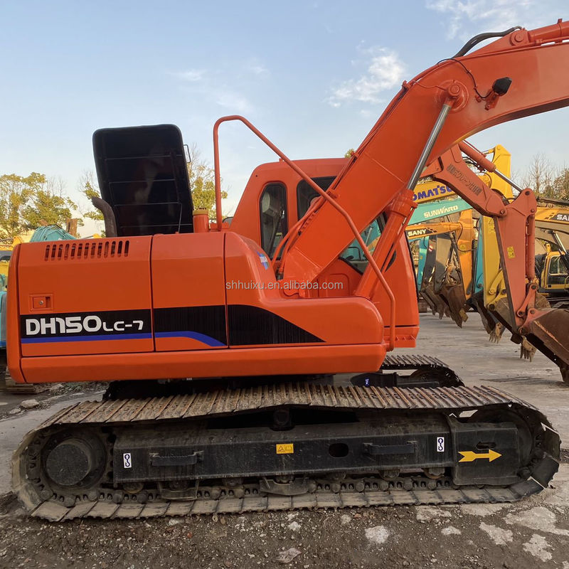 Doosan ขายร้อน มือสอง คุณภาพดี Doosan Excavator DH150 Lc-7 พร้อมทํางาน 15ton Doosan Dh150 ขายร้อน