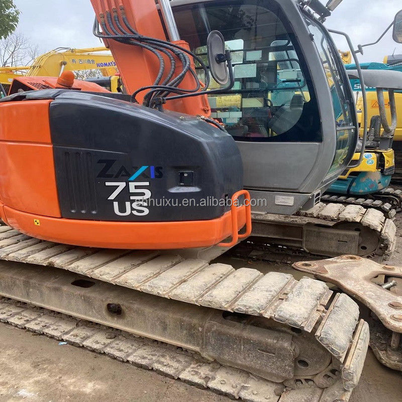 ฮิตาชิ ขายร้อนใช้ ฮิตาชิ ex75ur excavator/มือสอง ขุดขุดขนาดเล็ก รอบคลุม สภาพดี HITACHI 75