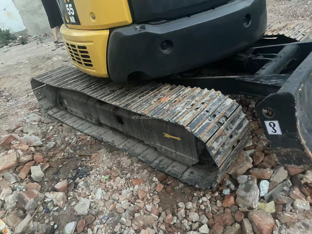ค ณภาพส ง KOMATSU PC55MR เคร องขุดไฮดรอล ก crawler มือสอง ส าเหตุของญ ป น / เคร องขุดขนาดเล็กที่ใช้ KOMATSU PC55MR ราคาถูก