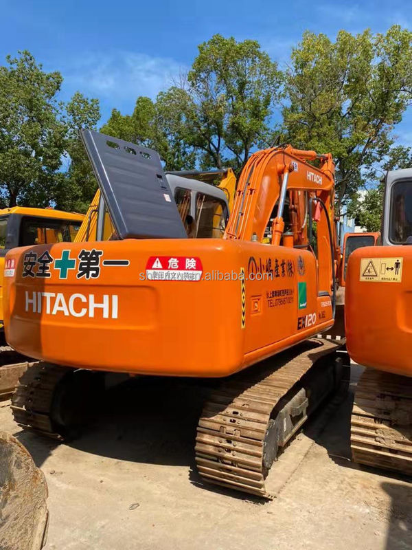 ฮิตาชิ ขายร้อน คุณภาพดีดี ใช้เครื่องขุดไฮดรอลิกคราเบอร์ ฮิตาชิ EX120 เครื่องขุดมือสอง สําหรับขาย