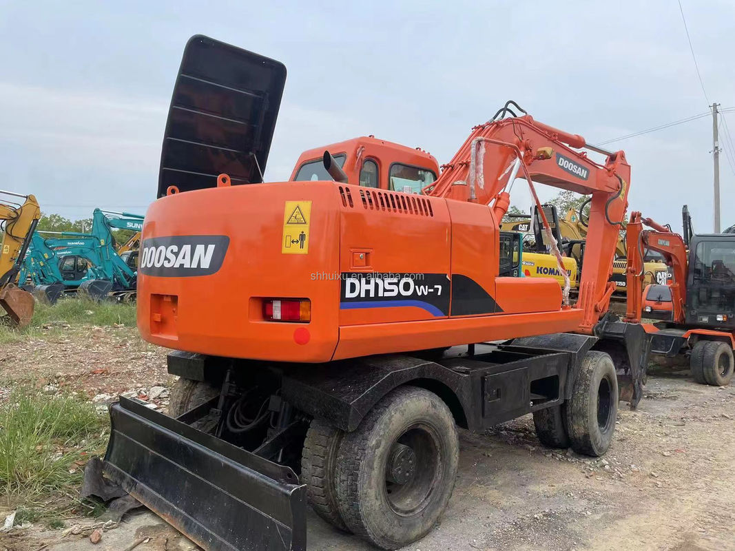 จีน เครื่องขุดล้อ Doosan 150 เครื่องขุดมือสอง เครื่องจักรหนัก เครื่องขุดขนาดใหญ่