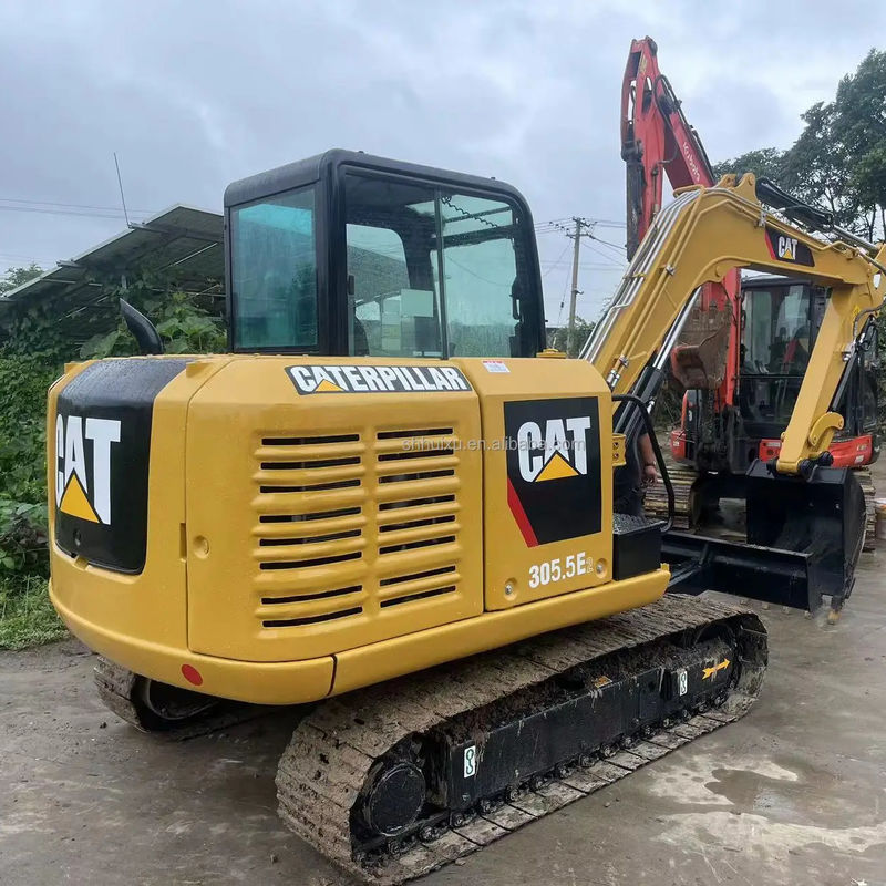 CAT MACHINE เวอร์ชั่นใหม่ของญี่ปุ่น ของแท้ ใช้เครื่องขุดขนาดเล็ก CAT 305.5E 5.5TON Excavator ด้วยสายไฮดรอลิก