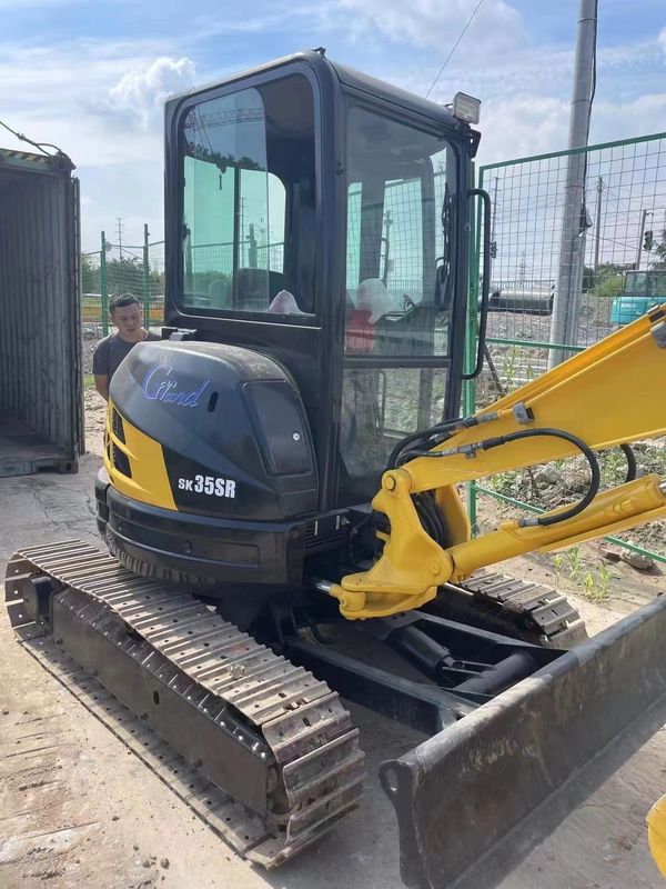 เครื่องขุดแรงสูง มินิ Excavator ใช้ Kobelco Sk35 3.5 ตัน 0.75m3