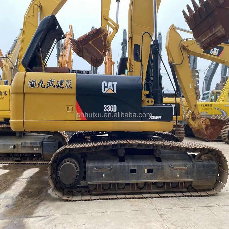 Caterpillar 336d 336b 336dl เครื่องขุดถังมือสอง เครื่องขุดถังไฮดรอลิก CAT336D สภาพดี Caterpillar ในคลัง