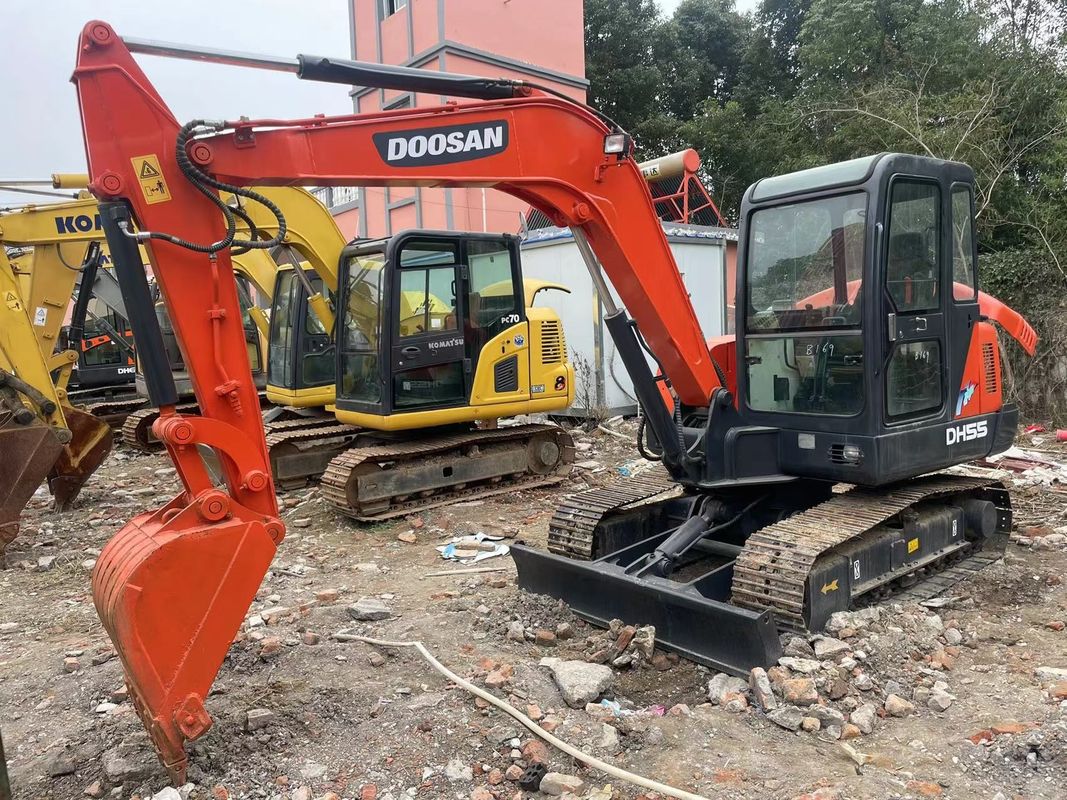 เครื่องขุดกระบะมือสองขนาดเล็ก doosan dx55/secn เครื่องขุดมือคุณภาพดี doosan dx55