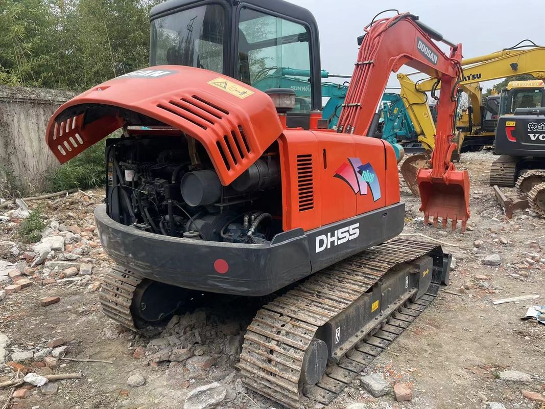 เครื่องขุดกระบะมือสองขนาดเล็ก doosan dx55/secn เครื่องขุดมือคุณภาพดี doosan dx55