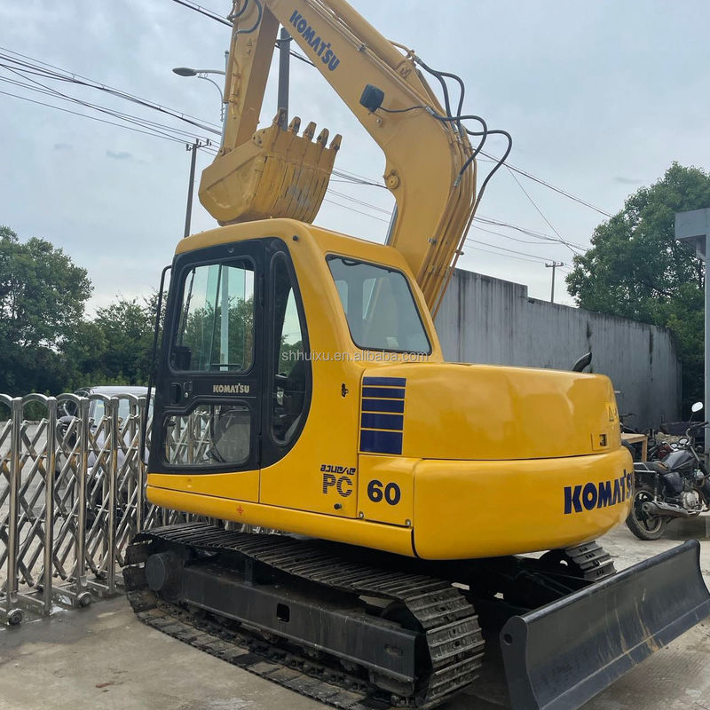 เครื่องขุดคลาน Komatsu PC60 6 ตัน ใช้ไฮดรอลิก คุณภาพสูง/มือสอง เครื่องขุดขนาดเล็ก Komatsu PC60 ที่มาญี่ปุ่น ราคาถูก Komatsu Excavator