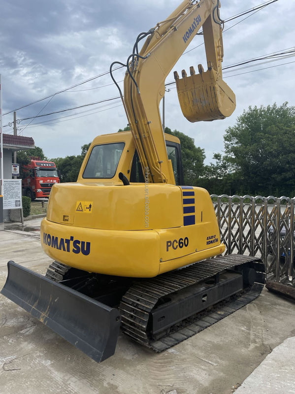 เครื่องขุดคลาน Komatsu PC60 6 ตัน ใช้ไฮดรอลิก คุณภาพสูง/มือสอง เครื่องขุดขนาดเล็ก Komatsu PC60 ที่มาญี่ปุ่น ราคาถูก Komatsu Excavator