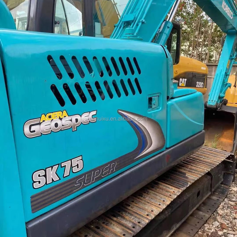 7.5 ตัน ญี่ปุ่น ใช้ Kobelco Excavator มือสอง Kobelco 75 Excavator