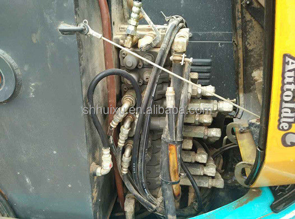 เครื่องขุดถังของญี่ปุ่น คุณภาพใช้ Kubota 155 ขนาดเล็ก 5.5 ตัน มินิมือสอง เครื่องขุดถัง crawler กับใบมีดและสายตัด