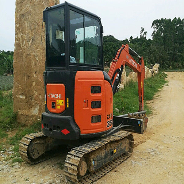 ใช้ Hitachi zx35 crawler excavator 3.5 ตัน mini zx35u excavator พร้อมอุปกรณ์ติดตั้ง