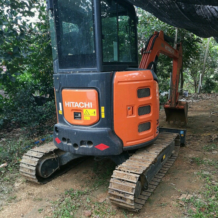 ใช้ Hitachi zx35 crawler excavator 3.5 ตัน mini zx35u excavator พร้อมอุปกรณ์ติดตั้ง
