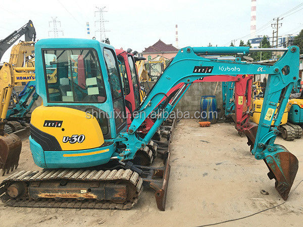 เครื่องขุดถังไฮดรอลิกมือสอง Kubota30 คุณภาพดี/เครื่องขุดถังขนาดเล็กมือสอง Kubota30 สาขากําเนิดญี่ปุ่น ราคาถูก