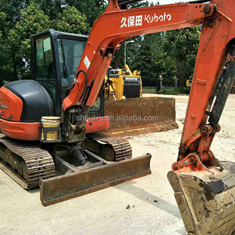 เครื่องขุดขนาดเล็กมือสอง Kubota55 สาเหตุญี่ปุ่น ราคาถูก/เครื่องขุดไฮดรอลิกมือสอง Kubota55 คุณภาพดี