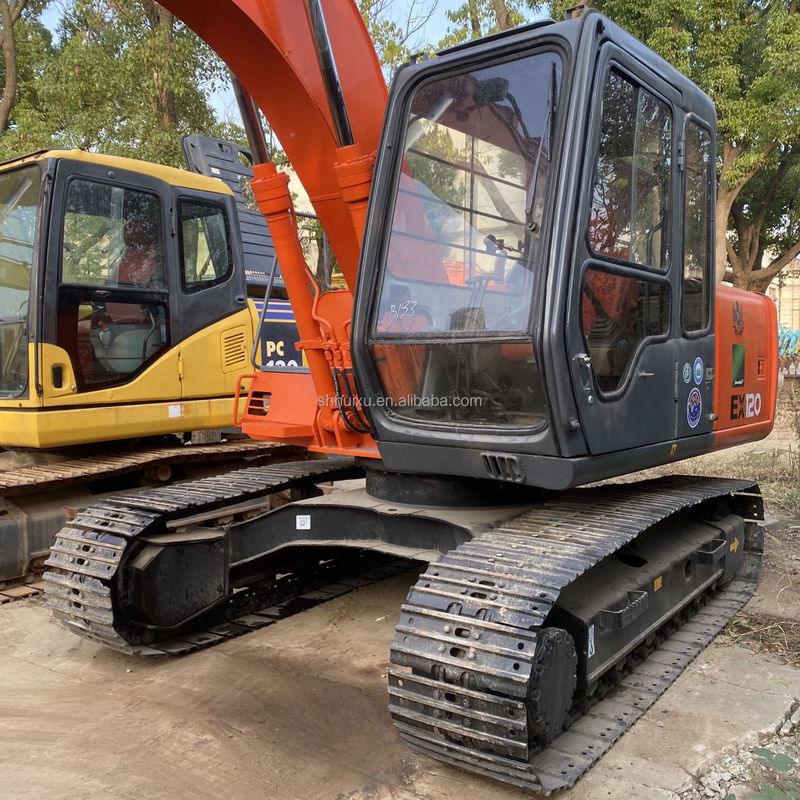 12 ตัน มินิ excavator Hitachi ใช้ excavator เกาหลีใช้กับถังใช้ excavator Hitachi 120