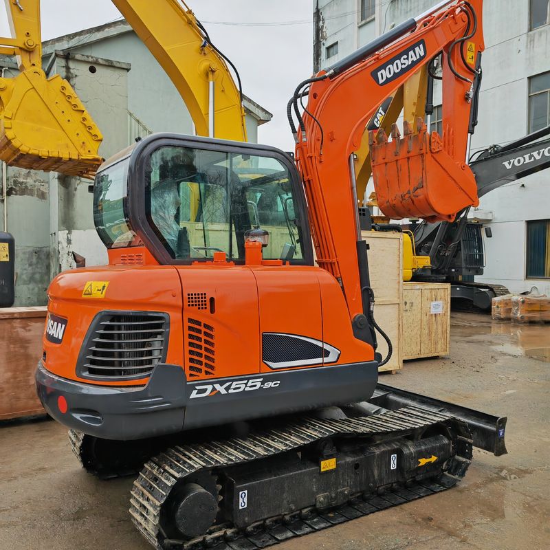 เครื่องขุด Mini Doosan มือสอง Dx55 มินิ Digger สีเดิม
