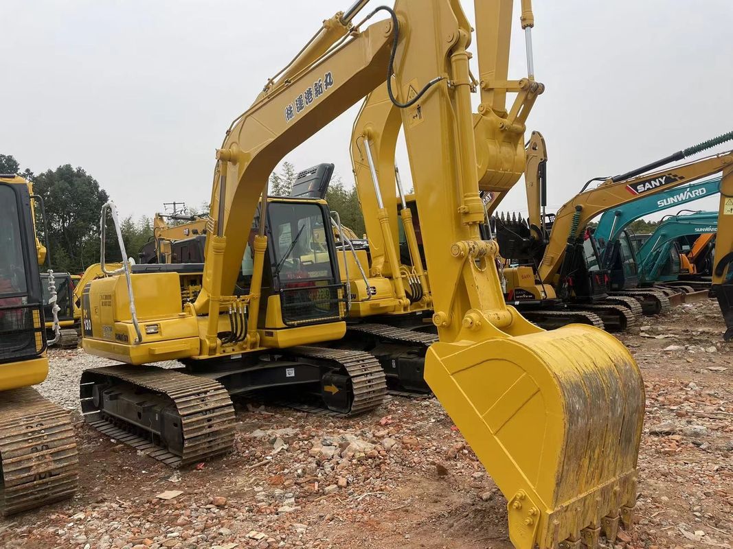 เครื่องจักรก่อสร้างญี่ปุ่นที่ใช้แล้ว พัฒนา Komatsu PC130 เครื่องขุด/อุปกรณ์หนักที่ใช้แล้ว/Komatsu เครื่องขุดที่ใช้แล้ว PC 130 Thumb