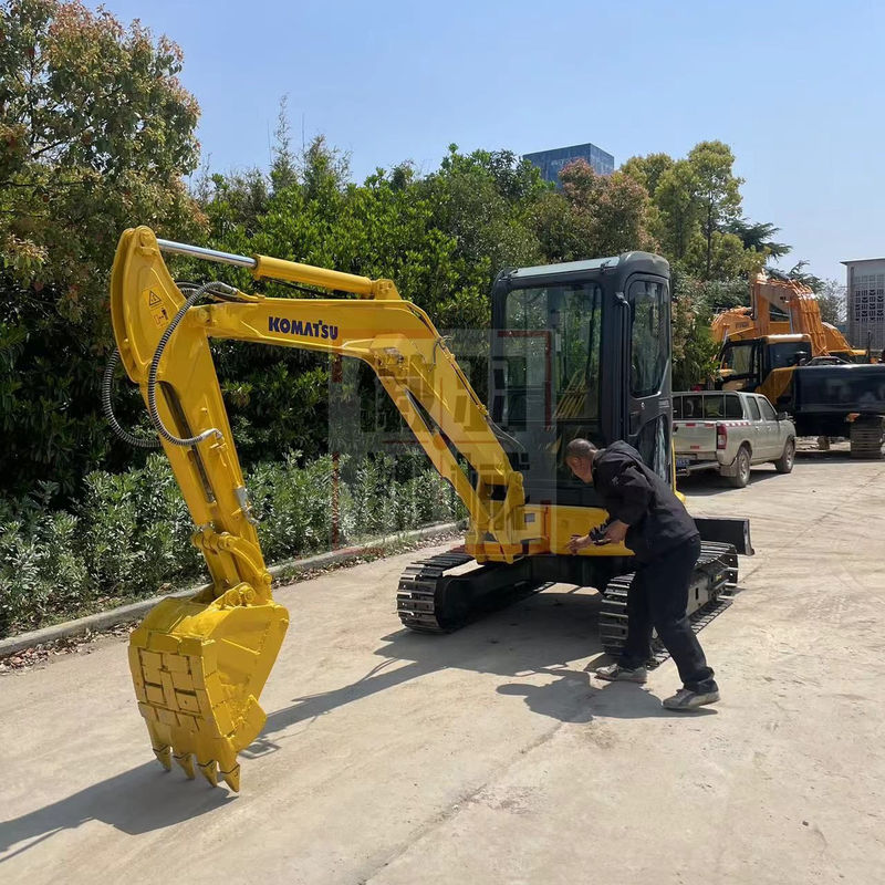 เครื่องขุดขนาดเล็กมือสอง Komatsu PC35 พร้อมแท็กบิ๊ก เครื่องขุดขนาดเล็กเครื่องจักรขุดขนาดเล็กมือสองสําหรับขาย